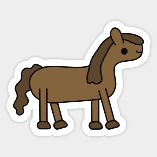 Cute Kawaii Horse Sticker